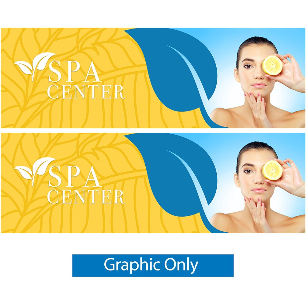 EZ Tube 30ft x 10ft Straight — Double Sided Graphic Only
